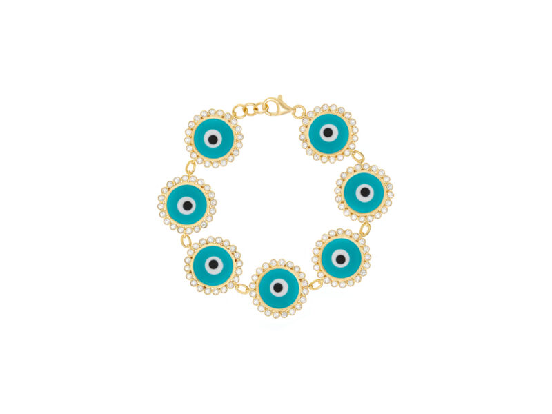Pulseira Clássica Max - Azul Turquesa