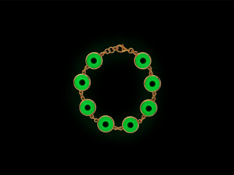 Pulseira Glow - Translúcida e Verde