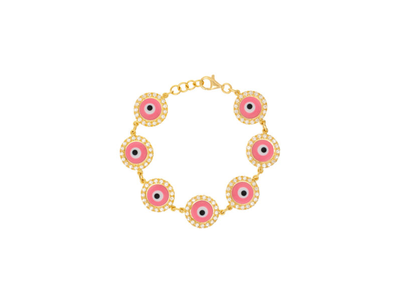 Pulseira Clássica Mini - Rosa chiclete