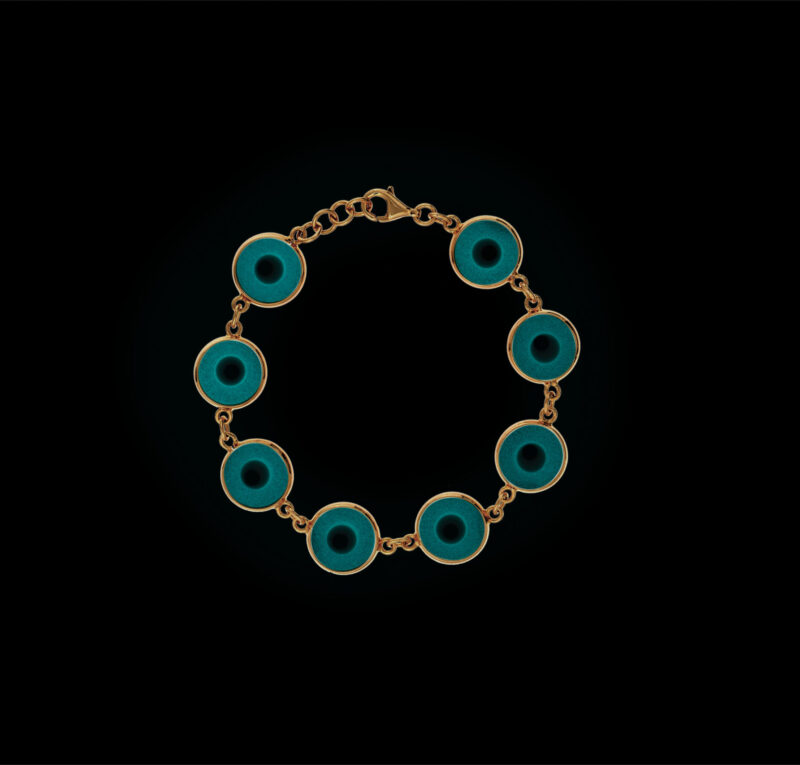 Pulseira Glow - Translúcida e Azul