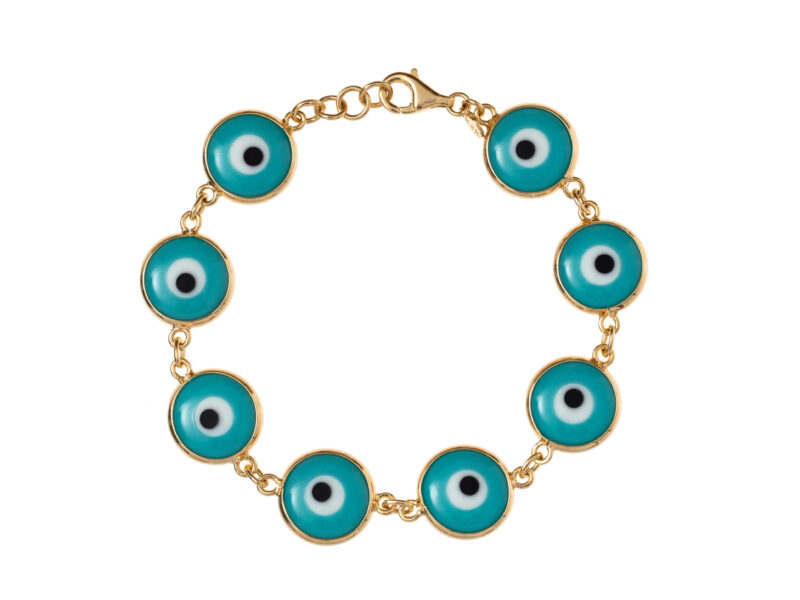 Pulseira Olho Grego Max - Azul Céu