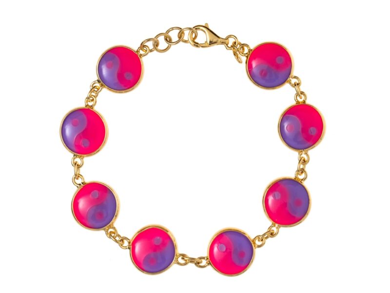 Pulseira Yin-Yang Max - Rosa ploc e Lilas