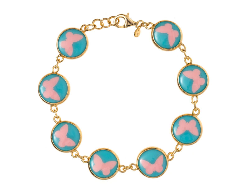 Pulseira Butterfly Max - Borboletas Rosa Marshmallow