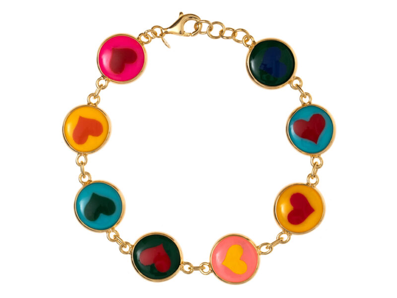 Pulseira Heart Max - Coração Colorido