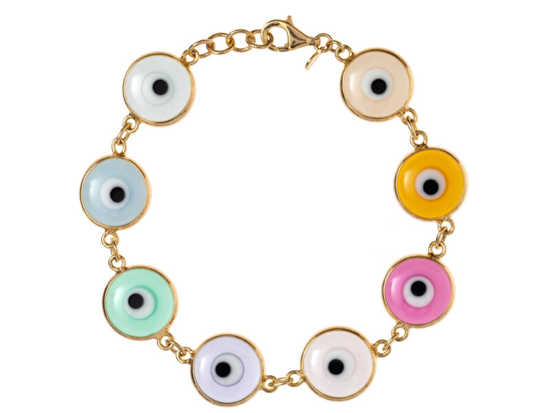 Pulseira Olho Grego Max - Colorido translúcido