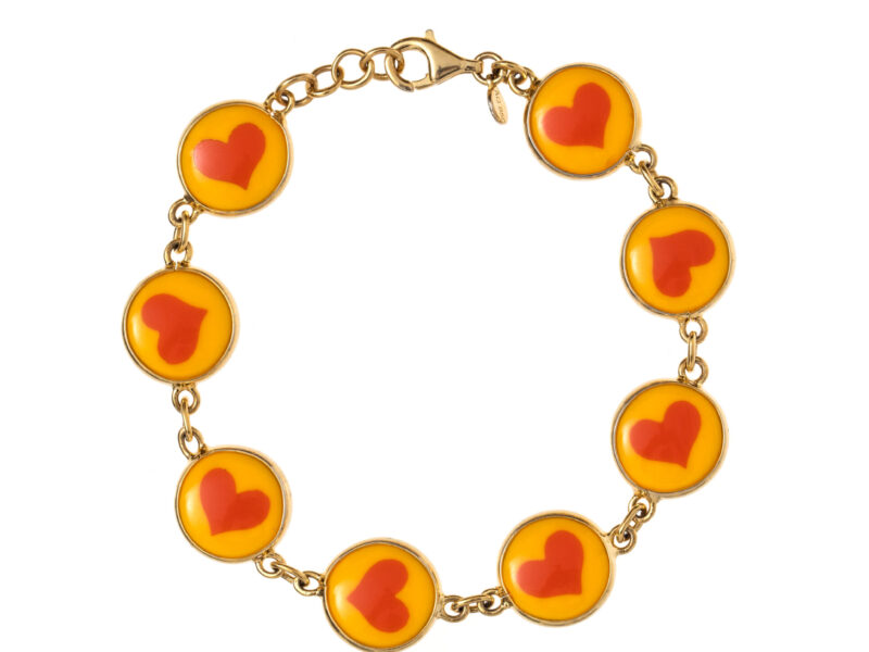 Pulseira Heart Max - Coração Laranja