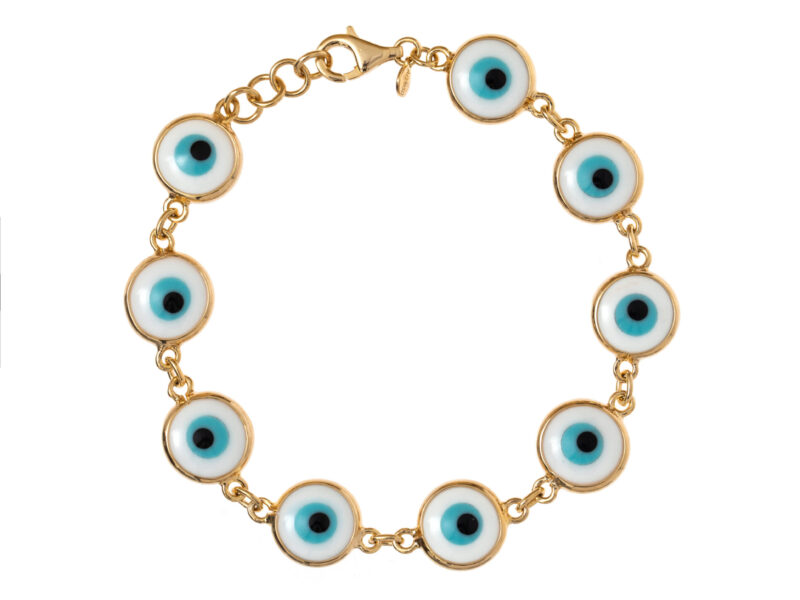 Pulseira Olho Grego Mini - Vela Levemente Translúcidas