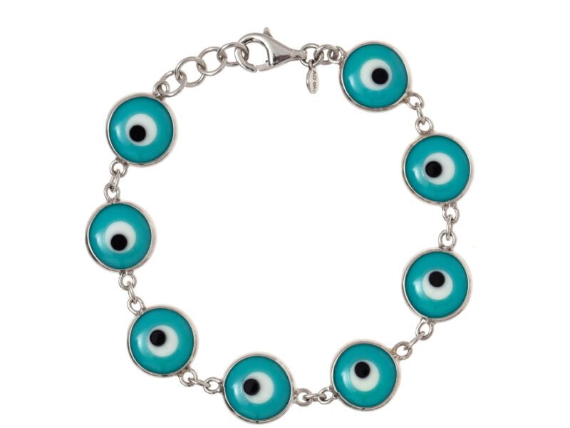 Pulseira Olho Grego Max - Azul Céu 2