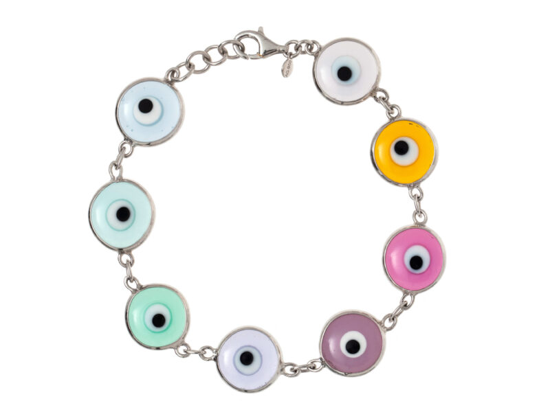 Pulseira Olho Grego Max - Colorido translúcido