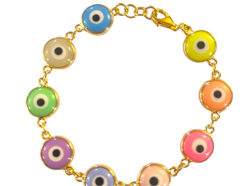 Pulseira Olho Grego Mini - Colorido Flúor