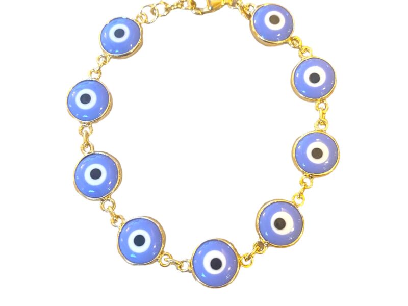 Pulseira Olho Grego Mini - Lavanda Flúor