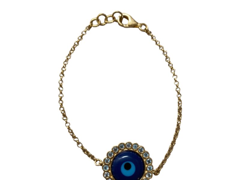 Pulseira Cartier olho grego com pedras cravejadas