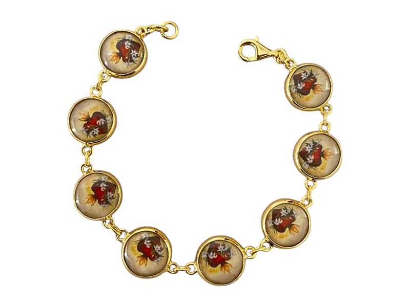 Pulseira coração sagrado