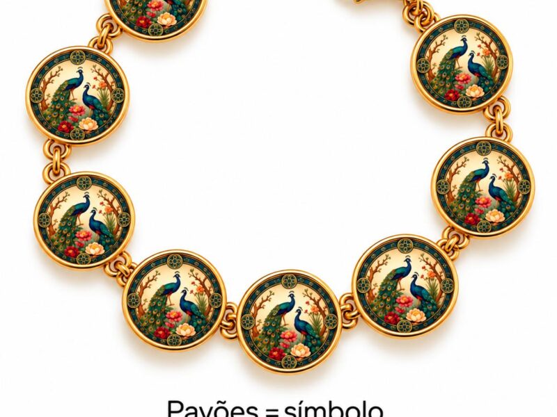 Pulseira Pavão - Linha Animais